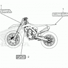 CRF450RX AC Наклейки