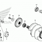 CB500X Коленчатый вал и поршни
