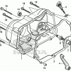 CRF50F AC Крышка картера правая