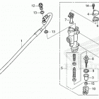 CRF450RX AC Задний тормозной цилиндр