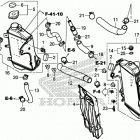 CRF450X AC Радиатор