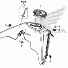 CRF450X AC Кожух бака