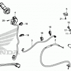 CRF125FB Рычаги,тросы и рулевые переключатели