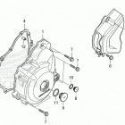 CRF300LA AC Крышка картера левая