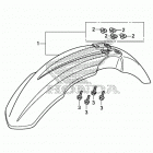 CRF150R AC Переднее крыло