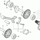 NC750XD AC Коленчатый вал и поршни