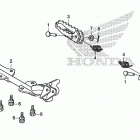 CRF110F AC Подножки