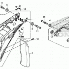 CRF250L AC Задний бампер