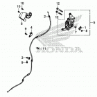 GL1800D 2AC Parking brake lever