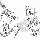 NC750XD A Рулевые переключатели и тросы