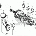 CBR650RA Коленчатый вал и поршни