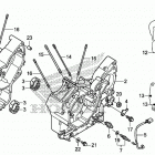 VT750C2B A Картер двигателя
