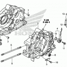 CRF110F Картер двигателя