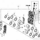 GL1800D 2AC Передний тормоз правый