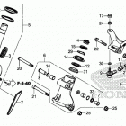 GL1800D 2AC Передняя вилка