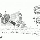 CRF250L AC Коленчатый вал и поршни
