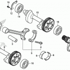 NC750X A Коленчатый вал и поршни