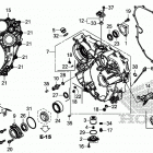 GL1800D 2AC Задний кожух картера