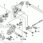 VT750CS AC Задний суппорт