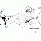 CRF1100D 2AC Наклейки