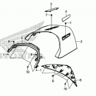 GL1800BD 2AC Rear center top cover