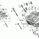 VT750C2B A Передняя головка цилиндров