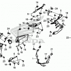 CBR650RA Обтекатель средняя часть
