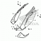 CRF110F Side cover (crf110f'19-)