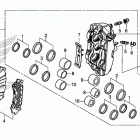 GL1800D 2AC Передний тормозной суппорт левый