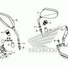 CRF250L AC Mirror@knuckle guard