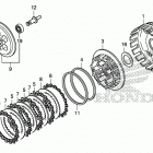 CRF250L AC Сцепление