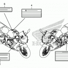 CBR650RA Лейбл предостережения