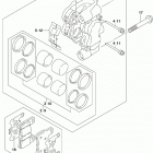 DL1050,XT,XTA Передние тормоза