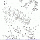 GSX,R600 Throttle body hose  /  joint (e33)