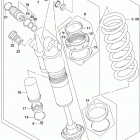 RM,Z450 Задние амортизаторы