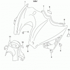 GSX,S1000A,ZA Fuel tank front cover