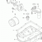 GSX250R,RA Oil pan  /  oil pump