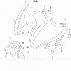 GSX,S1000FA,FZA Fuel tank front cover (e28)