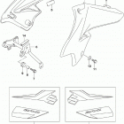 DR,Z125,L Fuel tank cover