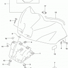 GSX,R1000 Fuel tank front cover (gsx-r1000rza)