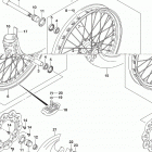 RM,Z250 Переднее колесо