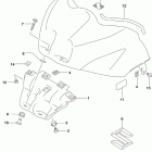 GSX,R1000 Fuel tank front cover (gsx-r1000a)