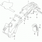 DR200S Задний бампер