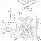 DL1050,XT,XTA Головка цилиндров (задняя)