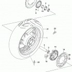 GSX,S750Z,A,ZA Rear wheel (gsx-s750a)