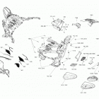 002 - RT LTD SE6 09- body and accessories console, mirrors & suppor...