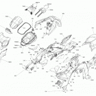 002 - RYKER STD 900 ACE 09- body - hood   /   grill   /   driver seat   / ...