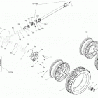 002 - RYKER STD 900 ACE 08- final drive,  rear wheel - propeller shaft