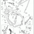 2021 KTM 150 XC-W TPI Chassis Рама