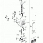 2019 50 SX ENGINE Карбюратор